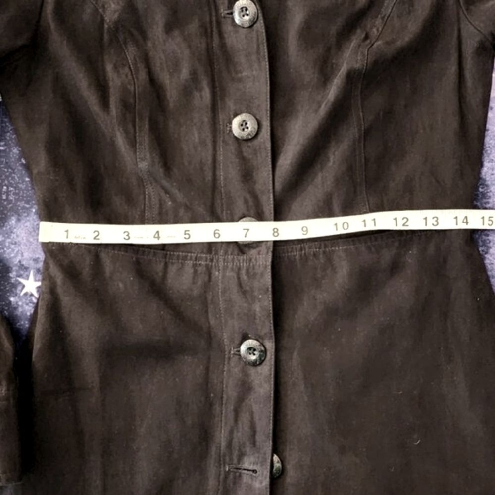 Vintage Guess Black Lightweight Trench Coat Women's‎ Small - Picture 9 of 9